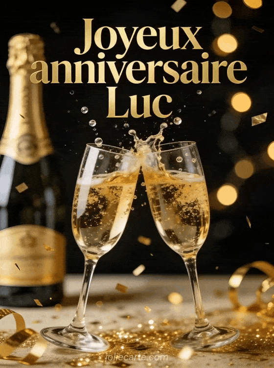 Joyeux anniversaire Luc - Joyeux anniversaire luc champagne