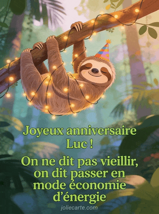 Joyeux anniversaire Luc - Luc humour