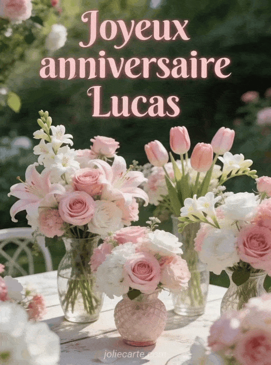 Joyeux anniversaire Lucas - Joyeux anniversaire lucas fleurs