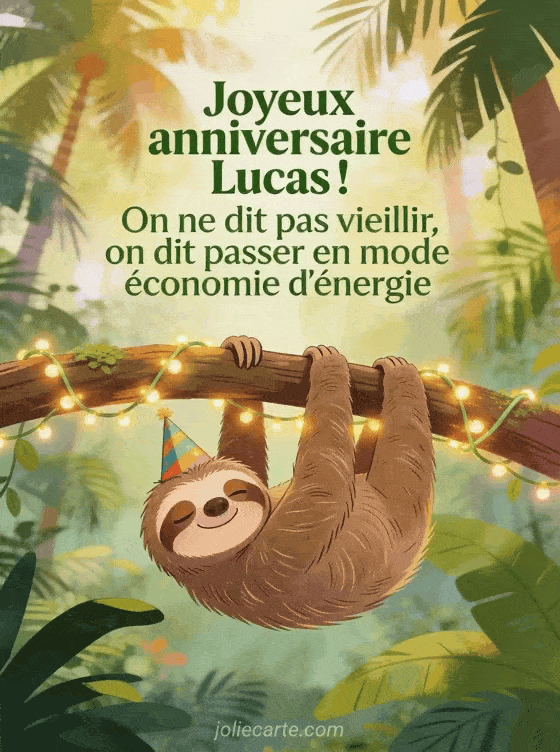 Joyeux anniversaire Lucas - Lucas humour