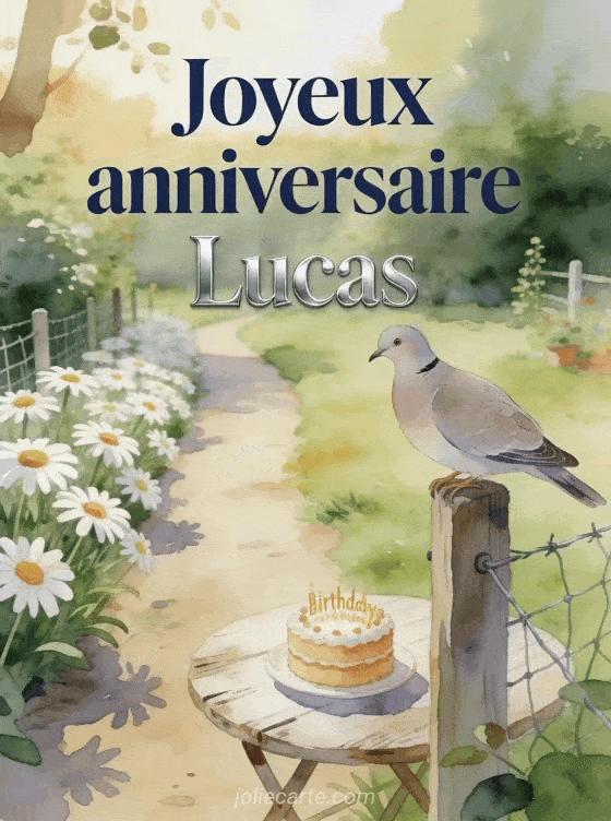Joyeux anniversaire Lucas - Carte joyeux anniversaire lucas