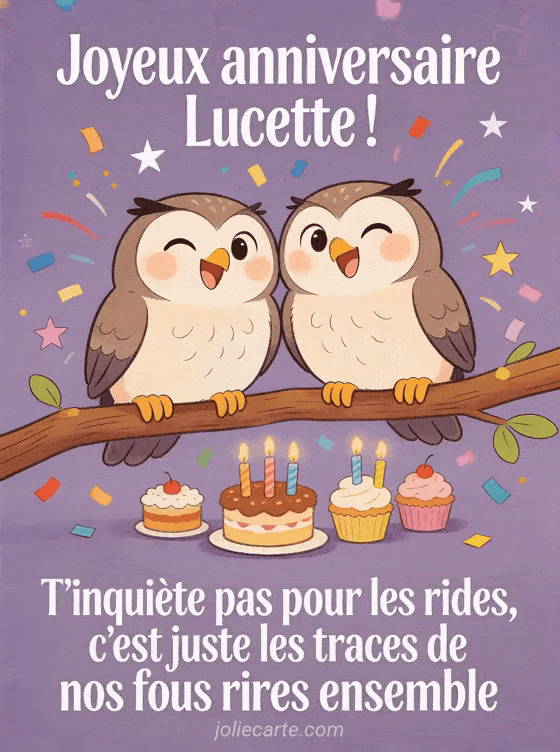 Joyeux anniversaire Lucette - Lucette rigolo