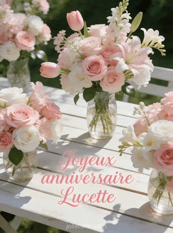 Joyeux anniversaire Lucette - Lucette fleurs