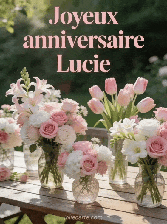 Joyeux anniversaire Lucie - Joyeux anniversaire lucie fleurs