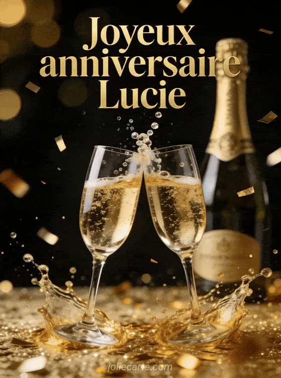 Joyeux anniversaire Lucie - Joyeux anniversaire lucie champagne