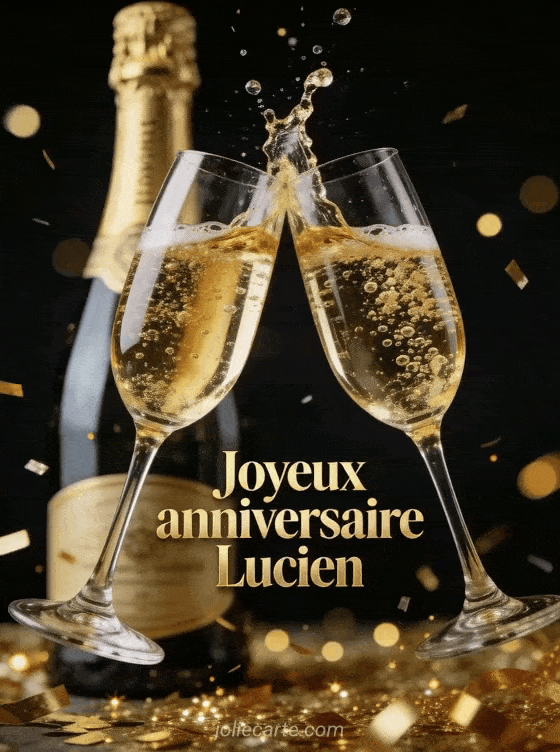 Joyeux anniversaire Lucien - Joyeux anniversaire lucien champagne