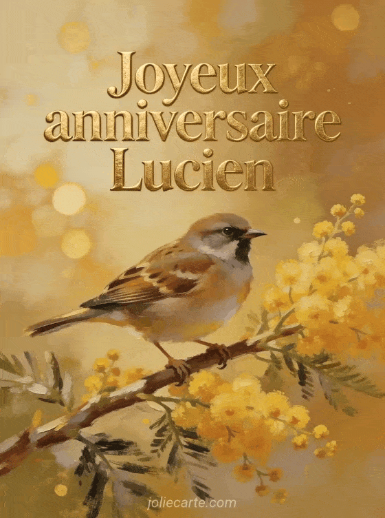 Joyeux anniversaire Lucien - Carte joyeux anniversaire lucien