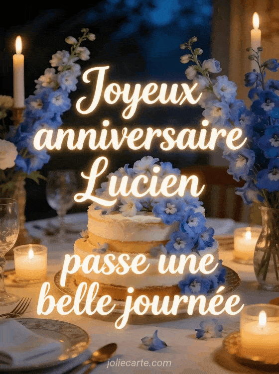 Joyeux anniversaire Lucien - Carte joyeux anniversaire lucien gratuite