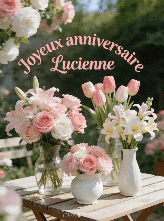 Joyeux anniversaire Lucienne - Lucienne fleurs