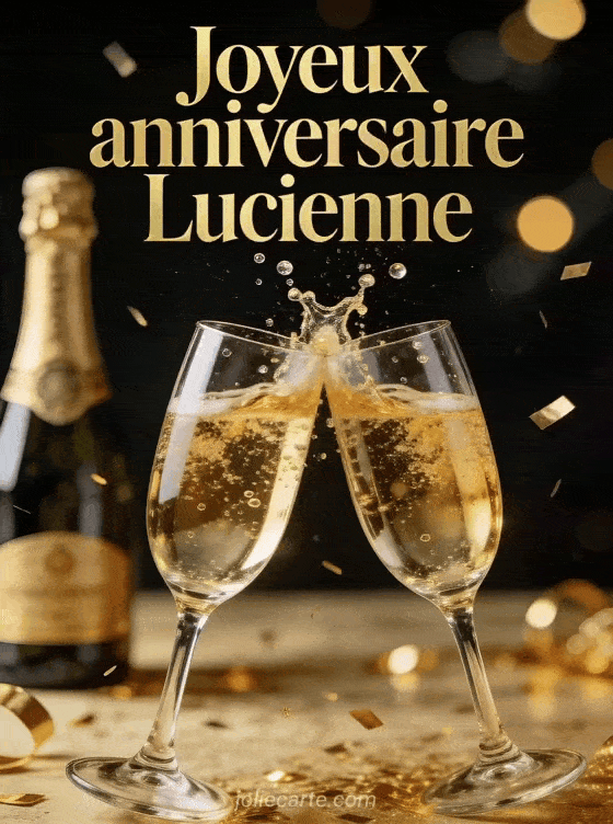 Joyeux anniversaire Lucienne - Joyeux anniversaire lucienne champagne
