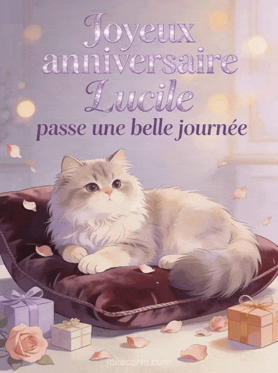 Joyeux anniversaire Lucile - Carte joyeux anniversaire lucile gratuite