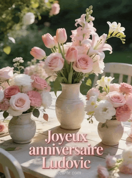 Joyeux anniversaire Ludovic - Joyeux anniversaire ludovic fleurs