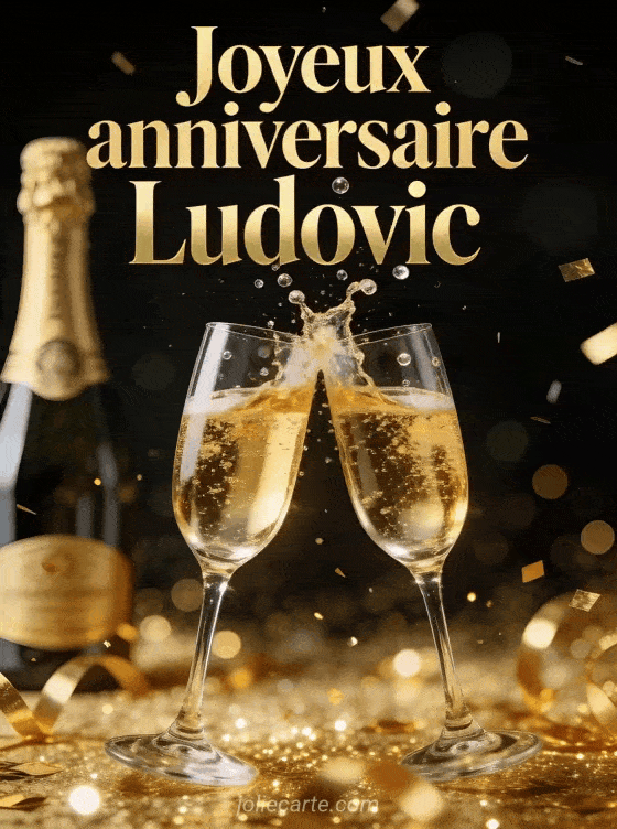 Joyeux anniversaire Ludovic - Joyeux anniversaire ludovic champagne