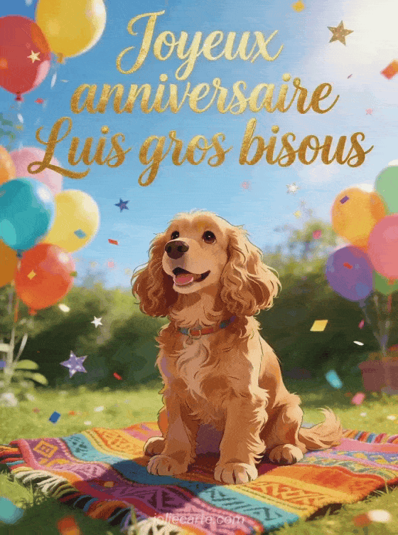 Joyeux anniversaire Luis - Joyeux anniversaire luis gros bisous