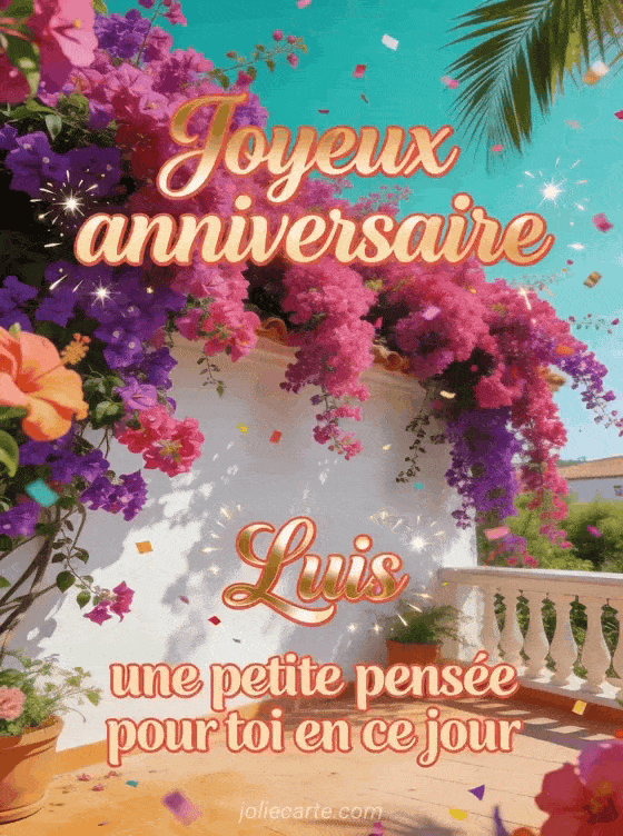 Joyeux anniversaire Luis - Joyeux anniversaire luis gif anime