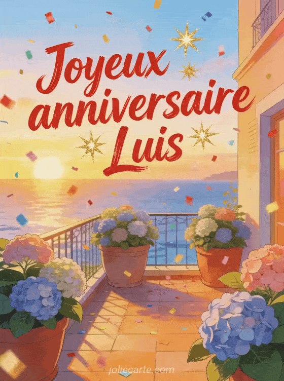 Joyeux anniversaire Luis - Carte joyeux anniversaire luis
