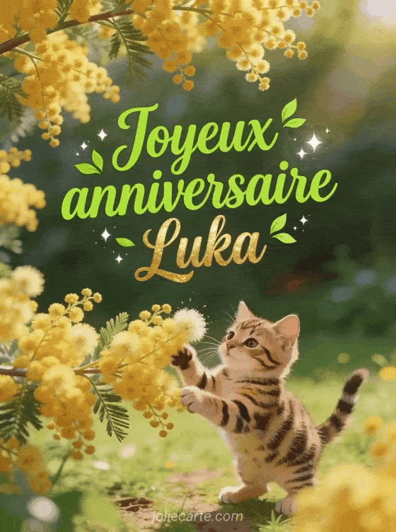 Joyeux anniversaire Luka - Carte joyeux anniversaire luka