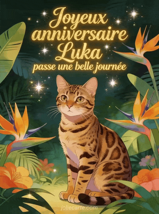 Joyeux anniversaire Luka - Carte joyeux anniversaire luka gratuite