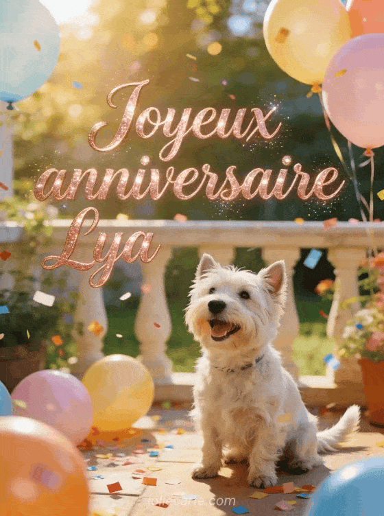 Joyeux anniversaire Lya - Carte joyeux anniversaire lya