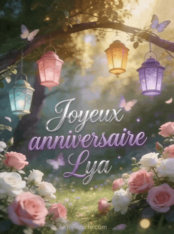 Joyeux anniversaire Lya - Carte joyeux anniversaire lya gratuite