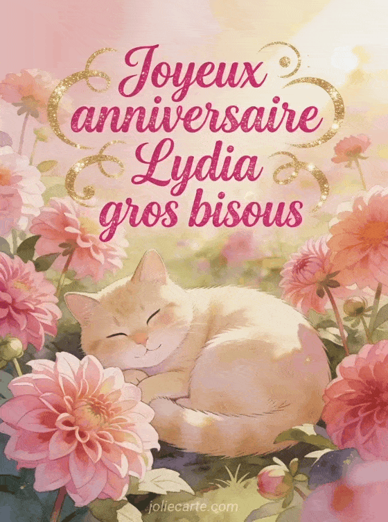Joyeux anniversaire Lydia - Joyeux anniversaire lydia gros bisous