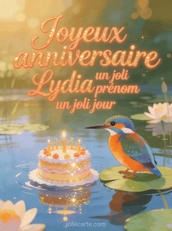Joyeux anniversaire Lydia - Carte joyeux anniversaire lydia