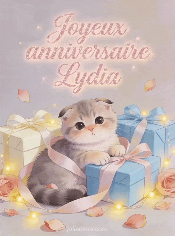 Joyeux anniversaire Lydia - Joyeux anniversaire lydia gif anime