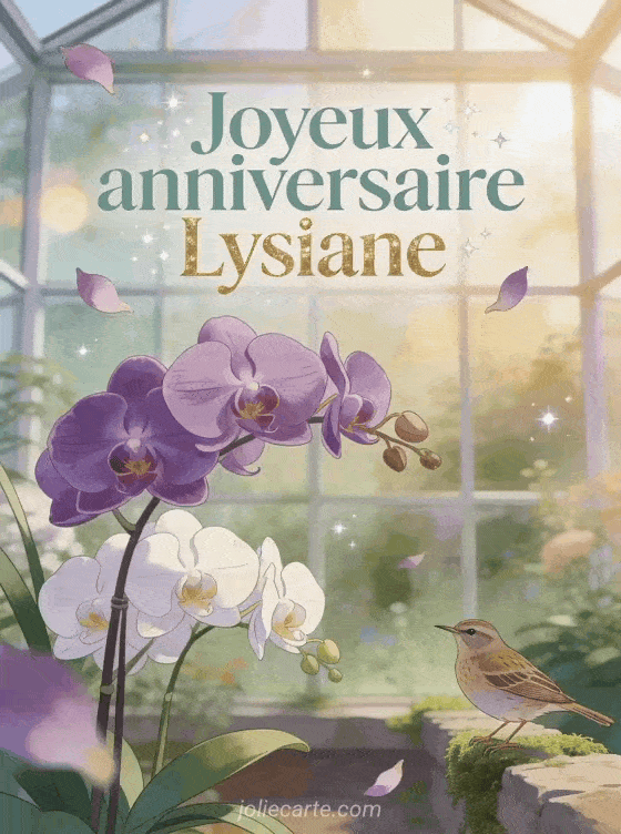 Joyeux anniversaire Lysiane - Carte joyeux anniversaire lysiane