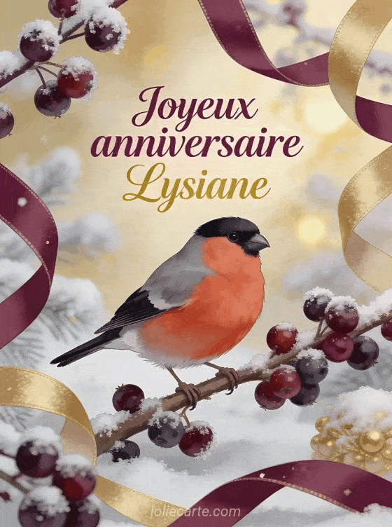 Joyeux anniversaire Lysiane - Carte joyeux anniversaire lysiane gratuite