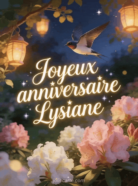 Joyeux anniversaire Lysiane - Joyeux anniversaire lysiane gif anime