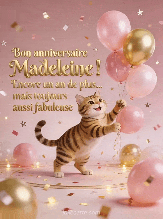 Joyeux anniversaire Madeleine - Bon anniversaire madeleine