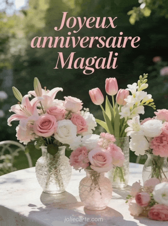 Joyeux anniversaire Magali - Joyeux anniversaire magali fleurs