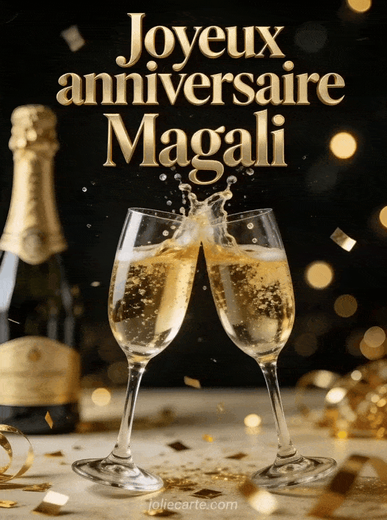 Joyeux anniversaire Magali - Magali champagne
