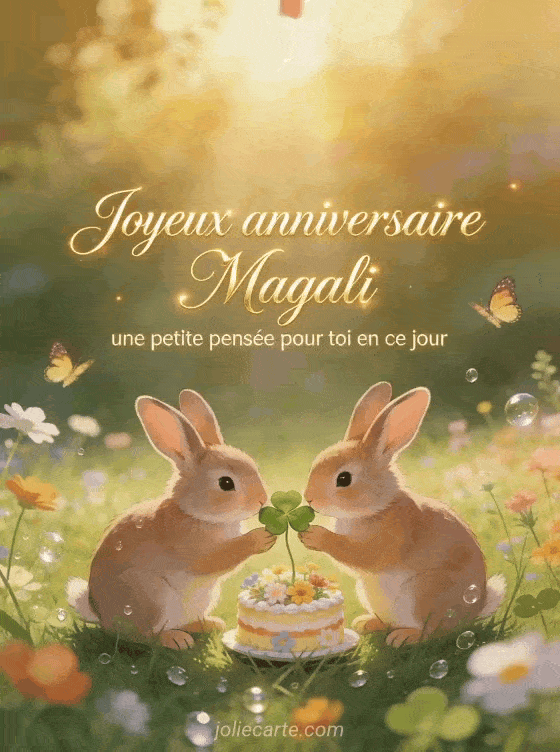 Joyeux anniversaire Magali - Joyeux anniversaire magali gif anime
