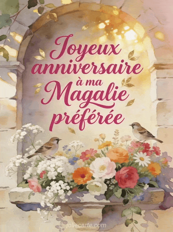 Joyeux anniversaire Magalie - Joyeux anniversaire magalie fleurs
