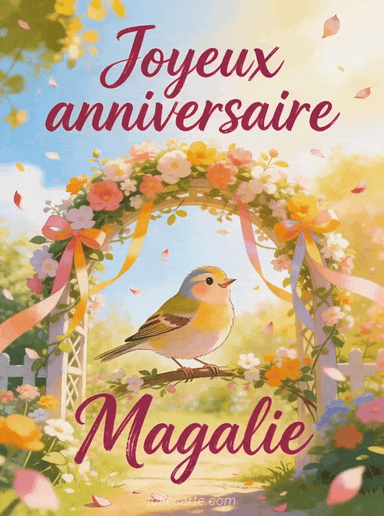 Joyeux anniversaire Magalie - Carte joyeux anniversaire magalie