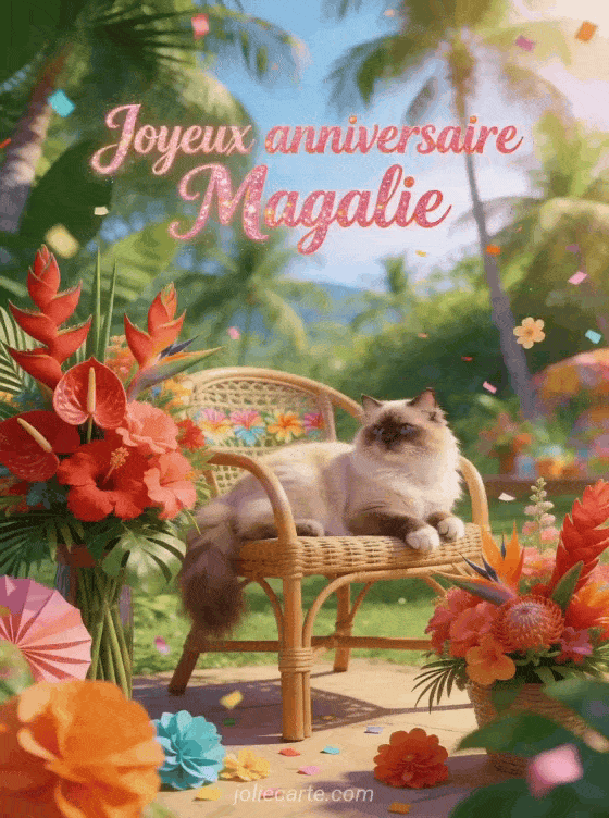 Joyeux anniversaire Magalie - Carte joyeux anniversaire magalie gratuite