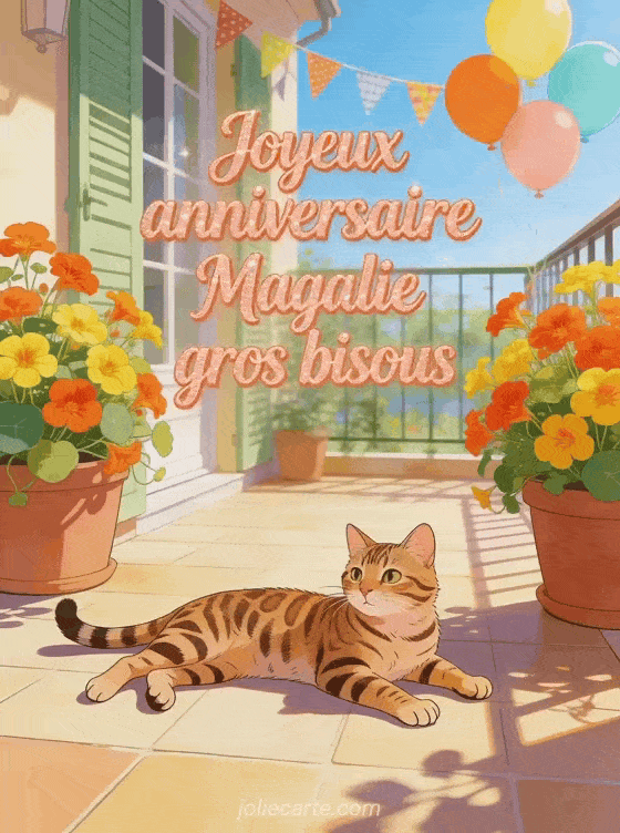 Joyeux anniversaire Magalie - Joyeux anniversaire magalie gros bisous