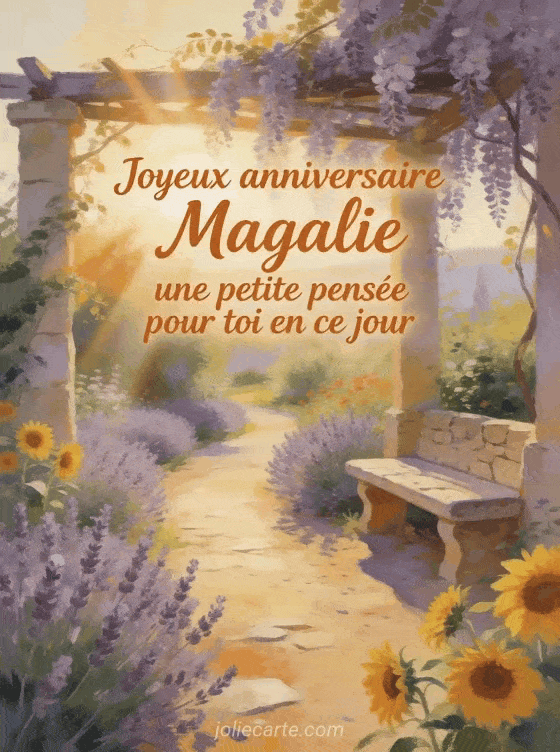 Joyeux anniversaire Magalie - Joyeux anniversaire magalie gif anime