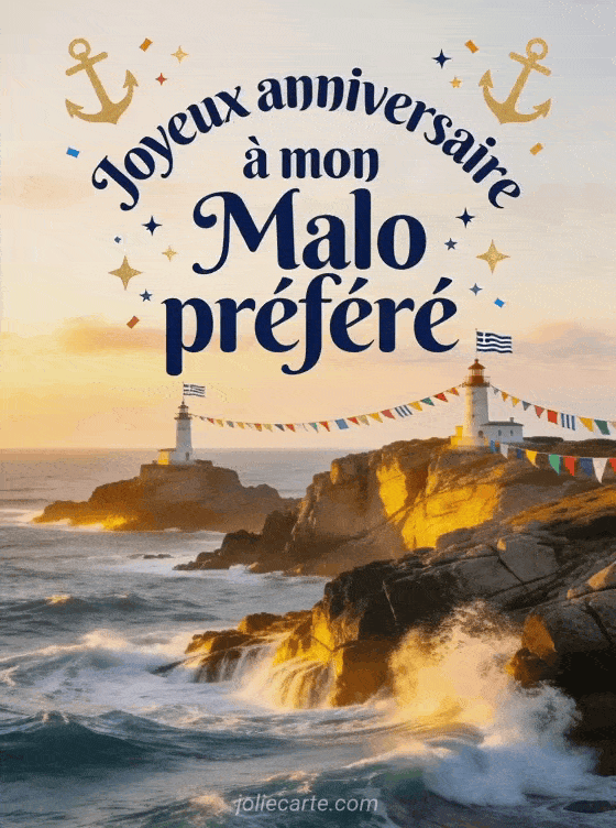 Joyeux anniversaire Malo - Carte joyeux anniversaire malo