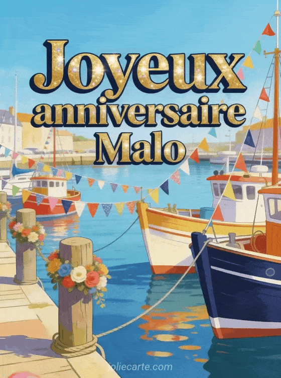 Joyeux anniversaire Malo - Joyeux anniversaire malo gif anime