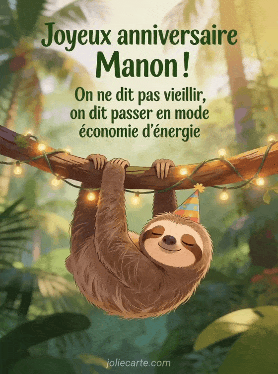 Joyeux anniversaire Manon - Manon humour