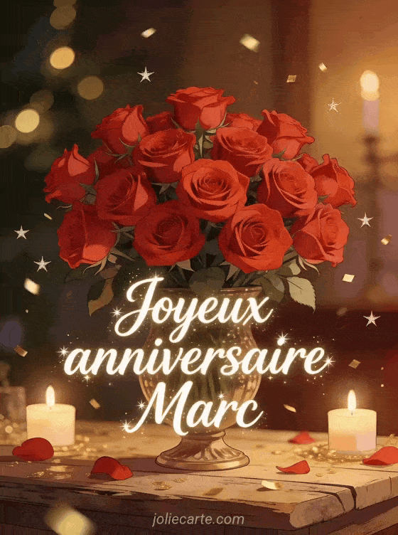 Joyeux anniversaire Marc - Joyeux anniversaire marc fleurs