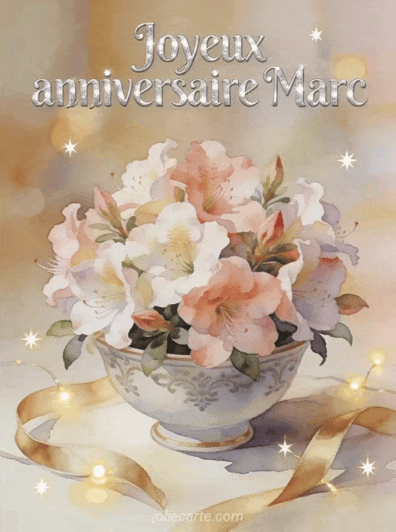 Joyeux anniversaire Marc - Carte joyeux anniversaire marc