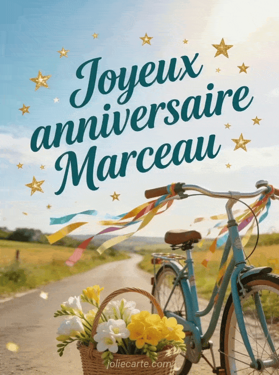 Joyeux anniversaire Marceau - Carte joyeux anniversaire marceau