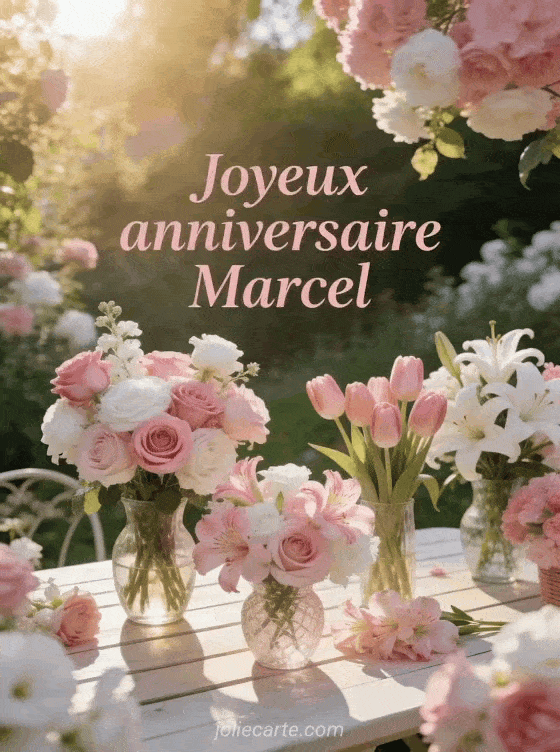 Joyeux anniversaire Marcel - Joyeux anniversaire marcel fleurs