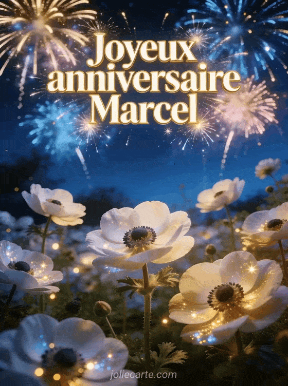 Joyeux anniversaire Marcel - Carte joyeux anniversaire marcel gratuite