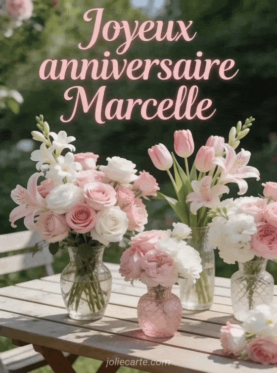 Joyeux anniversaire Marcelle - Joyeux anniversaire marcelle fleurs