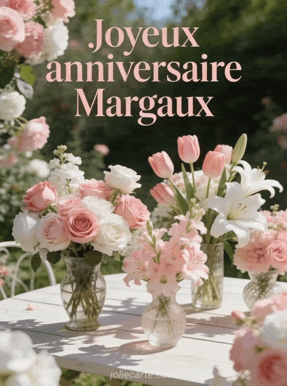 Joyeux anniversaire Margaux - Joyeux anniversaire margaux fleurs