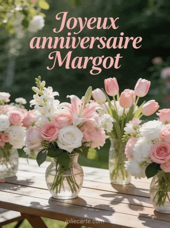 Joyeux anniversaire Margot - Joyeux anniversaire margot fleurs